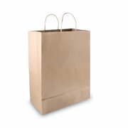 Cosco Shopping Bag, Brown, Paper, L, 12X17, PK50 091566